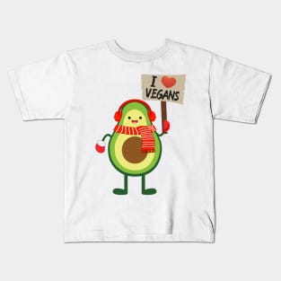 Avo I love vegans Kids T-Shirt